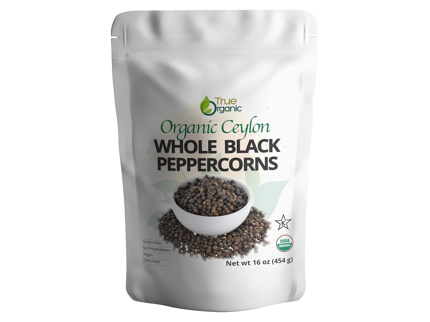 True Organic Black Peppercorns
